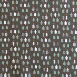 Printed Cotton TSUGNEG Sepia / Khaki